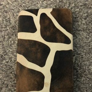 Giraffe print wallet